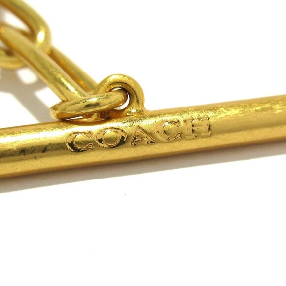 Auth COACH Mini Handbag Charm Chain Link Bracelet - Gold Hardware Bracelet - Picture 5 of 6